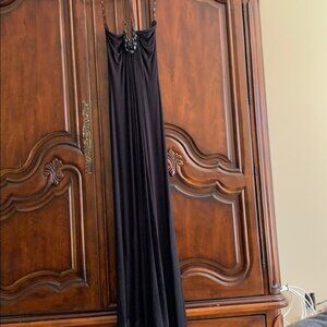 Long  black halter dress by Sky